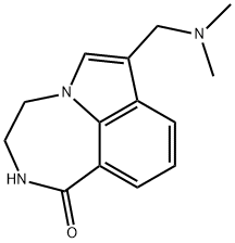 3,4-Dihydro-7-[(dimethylamino)methyl]pyrrolo[3,2,1-jk][1,4]benzodiazepin-1(2H)-one 结构式