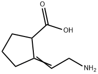 Cyclopentanecarboxylic acid, 2-(2-aminoethylidene)- (9CI) 结构式