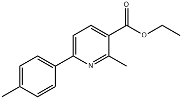 ETHYL 2-METHYL-6-P-TOLYLPYRIDINE-3-CARBOXYLATE 结构式