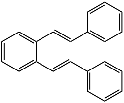 1,2-Bis[(E)-2-phenylethenyl]benzene 结构式