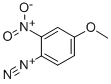 4-甲氧基-2-硝基重氮苯 结构式