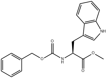 N-苄氧羰基-L-色氨酸甲酯 结构式