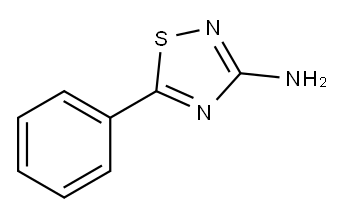 5-苯基-1,2,4-噻二唑-3-胺 结构式