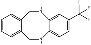 5,6,11,12-Tetrahydro-2-(trifluoromethyl)dibenzo[b,f][1,4]diazocine 结构式