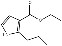 2-PROPYL-1H-PYRROLE-3-CARBOXYLIC ACID ETHYL ESTER 结构式