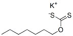 potassium O-heptyl dithiocarbonate  结构式