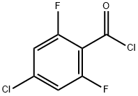 Benzoyl chloride, 4-chloro-2,6-difluoro- (9CI) 结构式