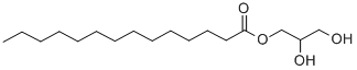豆蔻酸甘油酯 结构式