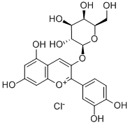 CYANIDIN-3-GALACTOSIDE CHLORIDE 结构式