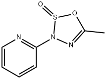 Pyridine, 2-(5-methyl-3H-1,2,3,4-oxathiadiazol-3-yl)-, S-oxide (8CI) 结构式