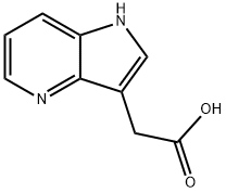 1H-吡咯并[3,2-B]吡啶-3-乙酸 结构式
