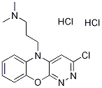 [3-(3-Chloro-5H-pyridazino[3,4-b][1,4]benzoxazin-5-yl)propyl]dimethylamine dihydrochloride 结构式