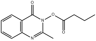 4(3H)-Quinazolinone, 3-(butyryloxy)-2-methyl- 结构式