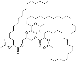 甘油三乙酰羟基硬脂酸酯 结构式