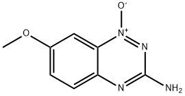 1,2,4-BENZOTRIAZIN-3-AMINE, 7-METHOXY-, 1-OXIDE 结构式