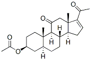 3beta-hydroxy-5alpha-pregn-16-ene-11,20-dione 3-acetate 结构式