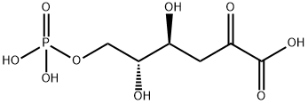 4,5-dihydroxy-2-oxo-6-phosphonooxy-hexanoic acid 结构式