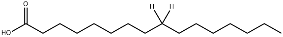 十六烷酸-9,9-D2 结构式