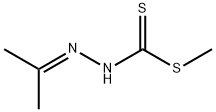 2-(1-甲基亚乙基)肼基二硫代甲酸甲酯 结构式