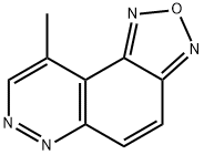 9-甲基-[1,2,5]噁二唑并[3,4-F]肉啉 结构式