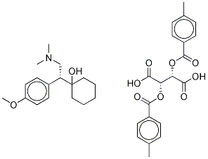 R-VENLAFAXINE-DI-P-TOLUOYL-D-TARTRATE SALT 结构式