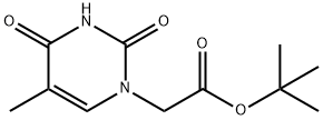 2-(5-甲基-2,4-二氧代-3,4-二氢嘧啶-1(2H)-基)乙酸叔丁酯 结构式