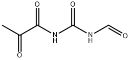 Propanamide, N-[(formylamino)carbonyl]-2-oxo- 结构式