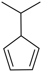 ISO-PROPYLCYCLOPENTADIENE 结构式