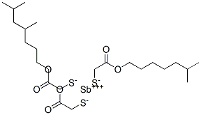 巯基乙酸异辛酯锑盐 结构式