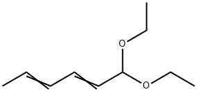 反,反-2,4-己二烯醛二乙基乙缩醛 结构式