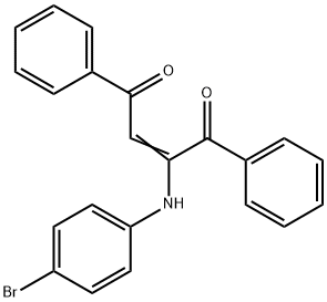2-(p-Bromoanilino)-1,4-diphenyl-2-butene-1,4-dione 结构式