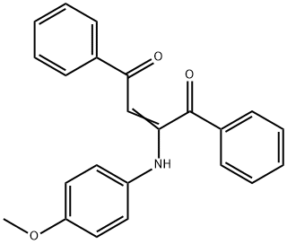 1,4-Diphenyl-2-(4-methoxyphenylamino)-2-butene-1,4-dione 结构式