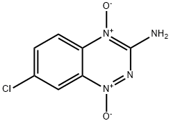 3-Amino-7-chloro-1,2,4-benzotriazine 1,4-dioxide 结构式