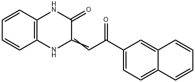 3-(2-NAPHTHALEN-2-YL-2-OXO-ETHYLIDENE)-3,4-DIHYDRO-1H-QUINOXALIN-2-ONE 结构式