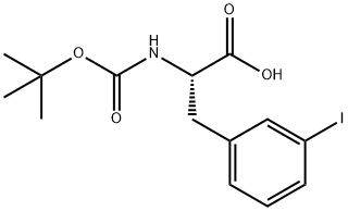 BOC-L-3-碘苯丙氨酸 结构式