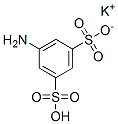 potassium hydrogen -5-aminobenzene-1,3-disulphonate 结构式