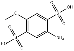 4-甲氧基苯胺-2,5-二磺酸 结构式