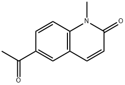 Carbostyril, 6-acetyl-1-methyl- (8CI) 结构式