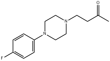 4-[4-(4-fluorophenyl)piperazin-1-yl]butan-2-one 结构式