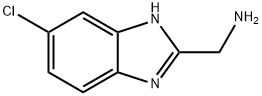 1-(6-氯-1H-苯并咪唑-2-基)甲胺 结构式