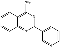 2-吡啶-3-喹唑啉-4-胺 结构式