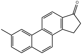 15,16-Dihydro-2-methyl-17H-cyclopenta(a)phenanthren-17-one 结构式