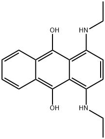 1,4-Bis(ethylamino)-9,10-anthracenediol 结构式