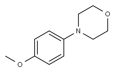 4-(4-甲氧基苯基)吗啉 结构式