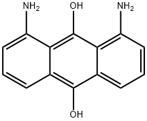 1,8-Diamino-9,10-anthracenediol 结构式