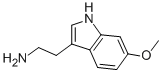 3-(2-氨基乙基)-6-甲氧基吲哚 结构式