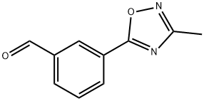 3-(3-methyl-1,2,4-oxadiazol-5-yl)benzaldehyde 结构式