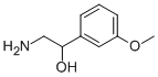 2-氨基-1-(3-甲氧基苯基)乙醇 结构式