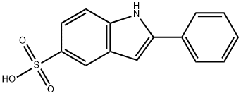 2-Phenylindole-5-sulfonic acid 结构式