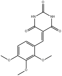 5-[(2,3,4-TRIMETHOXYPHENYL)METHYLENE]-2,4,6(1H,3H,5H)-PYRIMIDINETRIONE 结构式